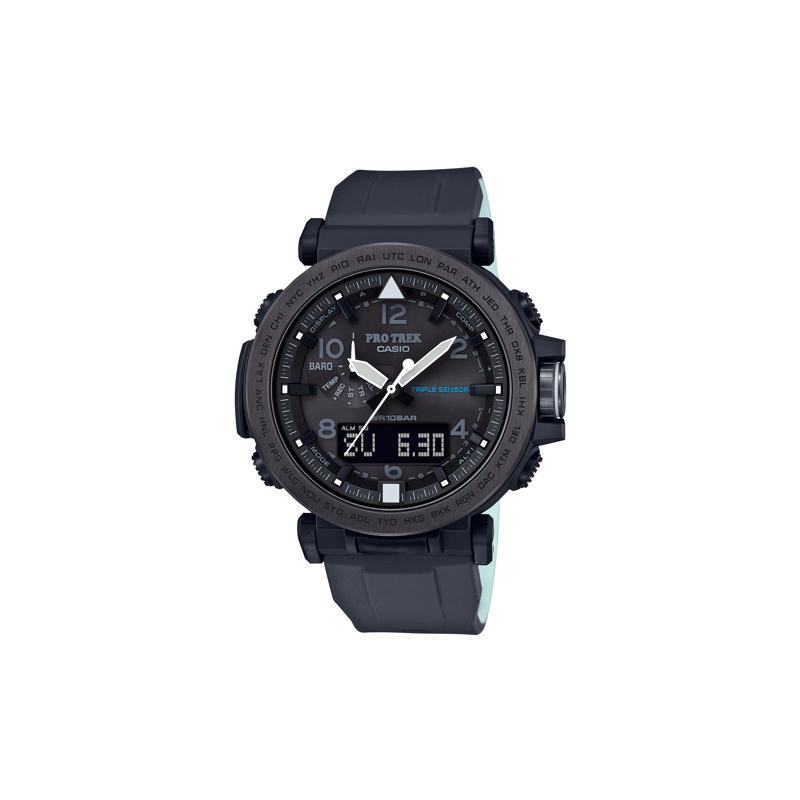 

Casio PRO TREK series-PRG outdoor mountaineering solar six-station radio wave outdoor sports fishing waterproof quartz movement silicone PRG-650Y-1PR чорний