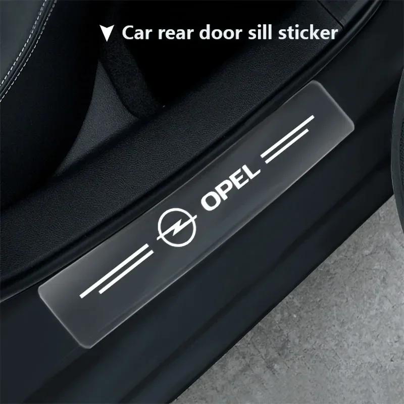 Car Scratchproof Car Threshold Transparent Sticker For Opel Astra j Insignia Astra g Corsa Zafira b Mokka Vivaro Meriva