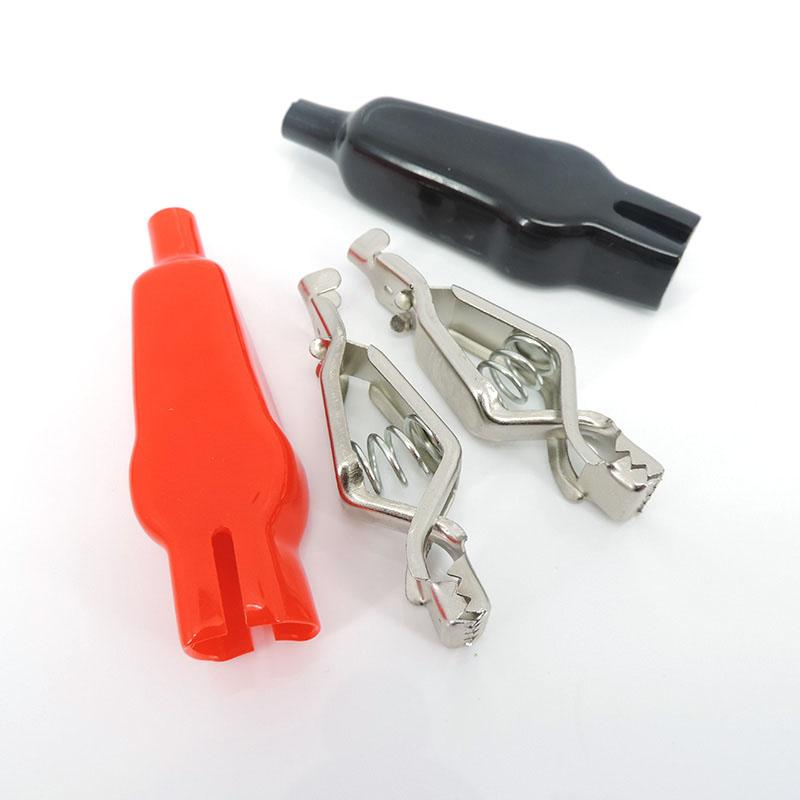 50A 30A Alligator Crocodile Clip Insulated Handle Battery Test Clamp Lead Cable Probe Connector Socket 4mm Banana Plug Electirc
