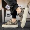Fashion Men Embroidery Printing Casual Shoes 2025 Summer Lightweight Breathable Men Board Shoes Loafers Man Lace-up Canvas Shoe Sneakers