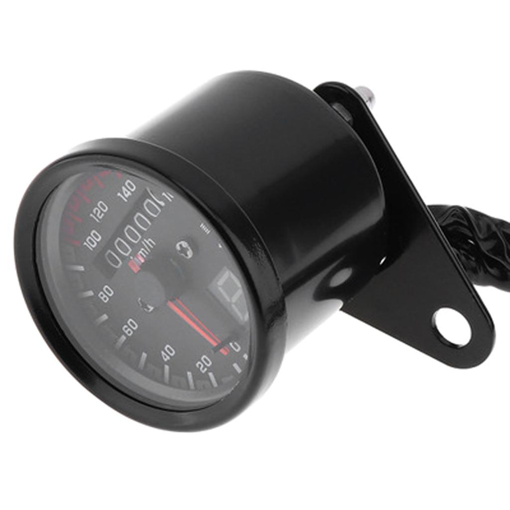 Motorsykkel kilometerteller Turteller for Iron Horse Earth Vintage Digital Speedometer LED Bakgrunnsbelyst motorsykkeltilbehør