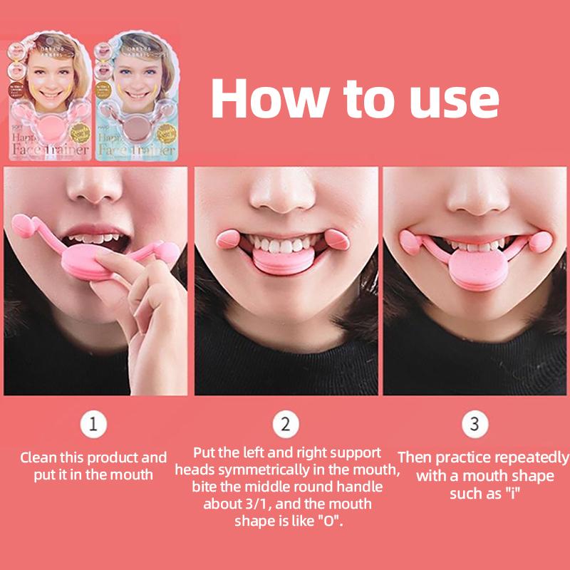Lächelnskorrektor Gesichts-Kaumuskel-Training Lippentrainer Schiefer Mund Lächelnstraining V-Gesicht Mundwinkel-Hebeartefakt