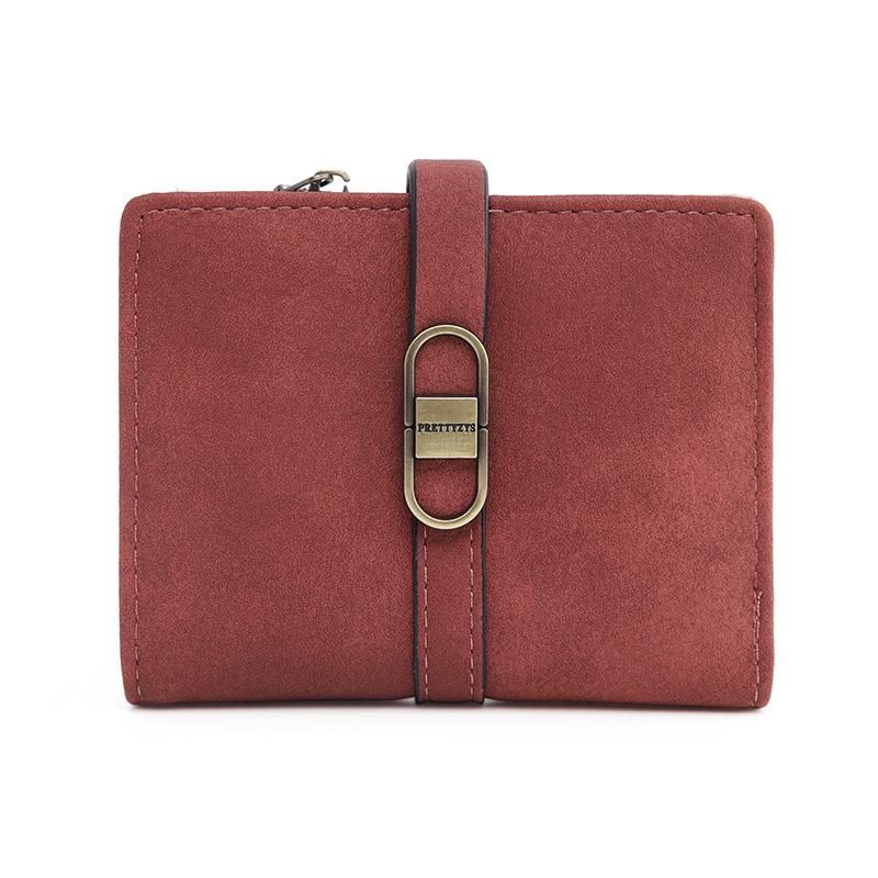 Women's Short Wallet Buckle Simple Hand-held Bag Card Bag