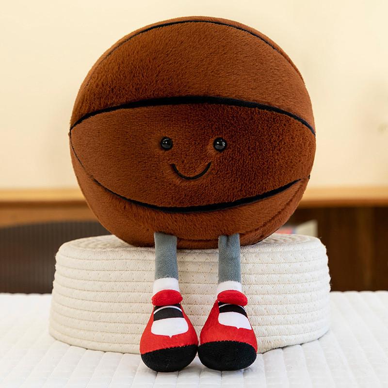 Plush Soccer Ball Toy With Legs For Kids And Home Decor Fun