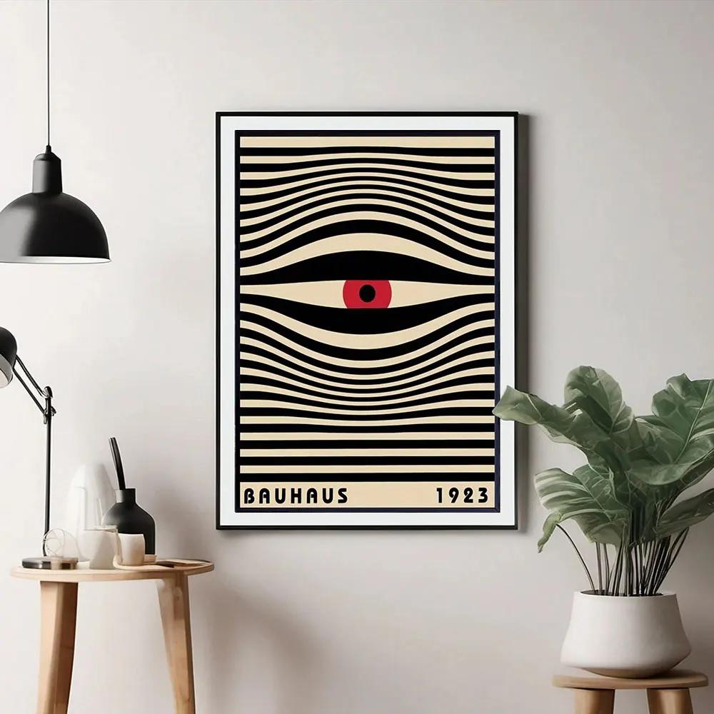 Modernist Bauhaus Geometric Canvas Poster Living Room Wall Art Retro Prints Mid Century Home Decorative Wall Art Painting