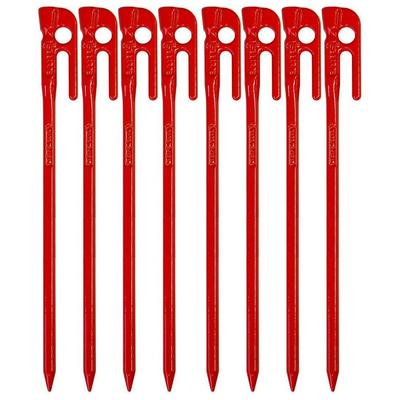 ELLISSE Forged Peg Elisse Stake 28cm Red Powder Coating Set of 8 MK-280RD MADE IN JAPAN