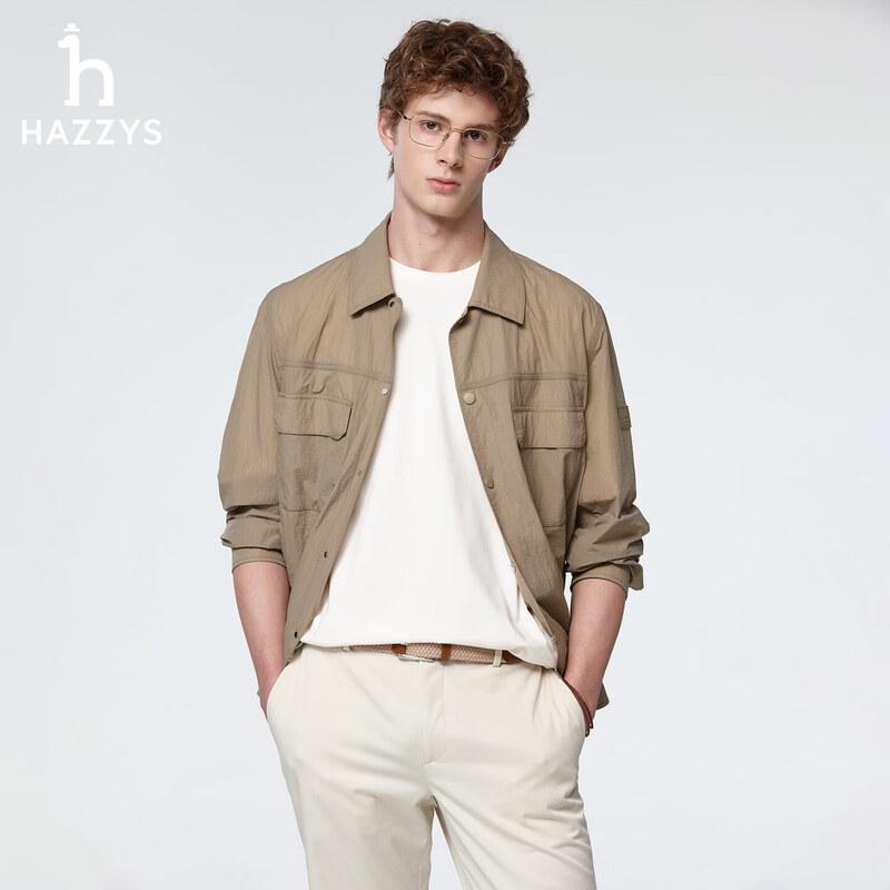HAZZYS Men's PHIZ Series Spring/Summer Shirt-Style Casual Jacket