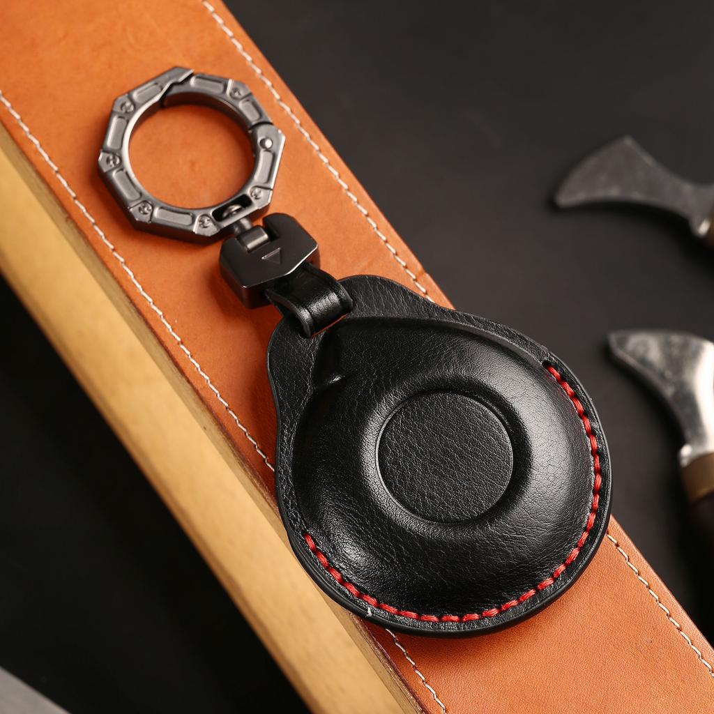 Genuine Leather Auto Key Fob Cover Case Key Ring Fit For GWM Poer Auto Accessories Premium Grade Auto Interior Accessory