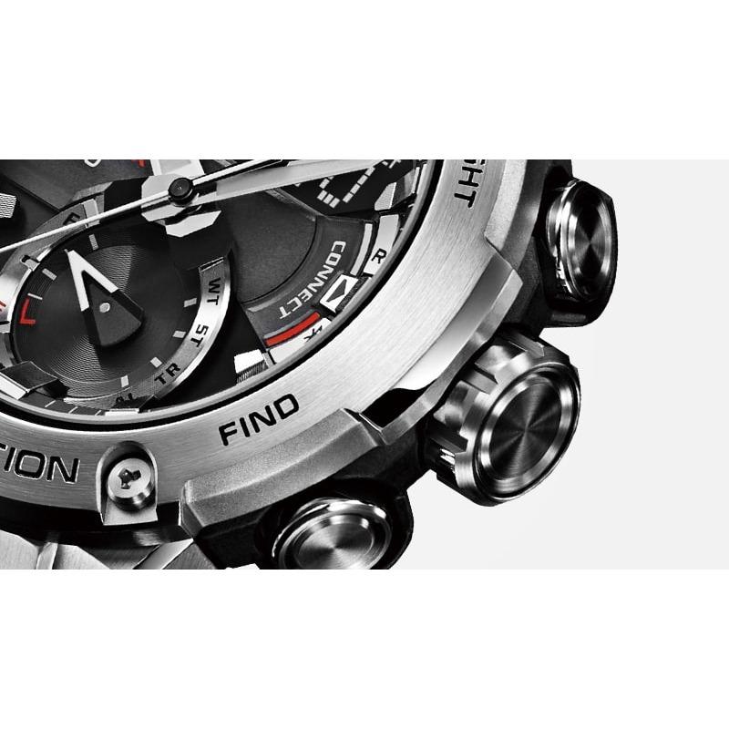 Casio Erkek Paslanmaz Çelik 200M Suya Dayanıklı Dijital Darbeye Dayanıklı Kuvars Saat GST-B200-1A
