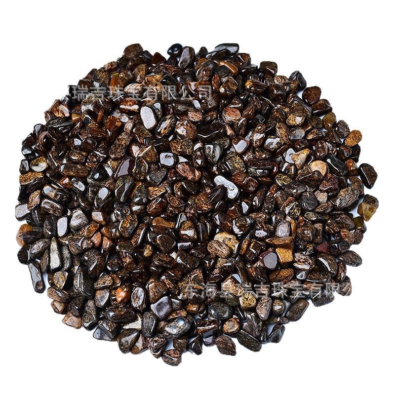 

Natural Bronze Glitter Crushed Stone for Home Decor, Fish Tanks, & Garden Landscaping. 5-7mm 100g