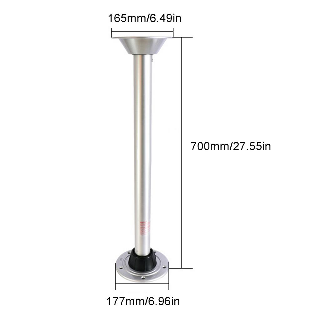RV Table Legs Aluminum Alloy Rustproof Stable RV Table Mount Heavy Duty RV Interior Accessories Lightweight Detachable Base
