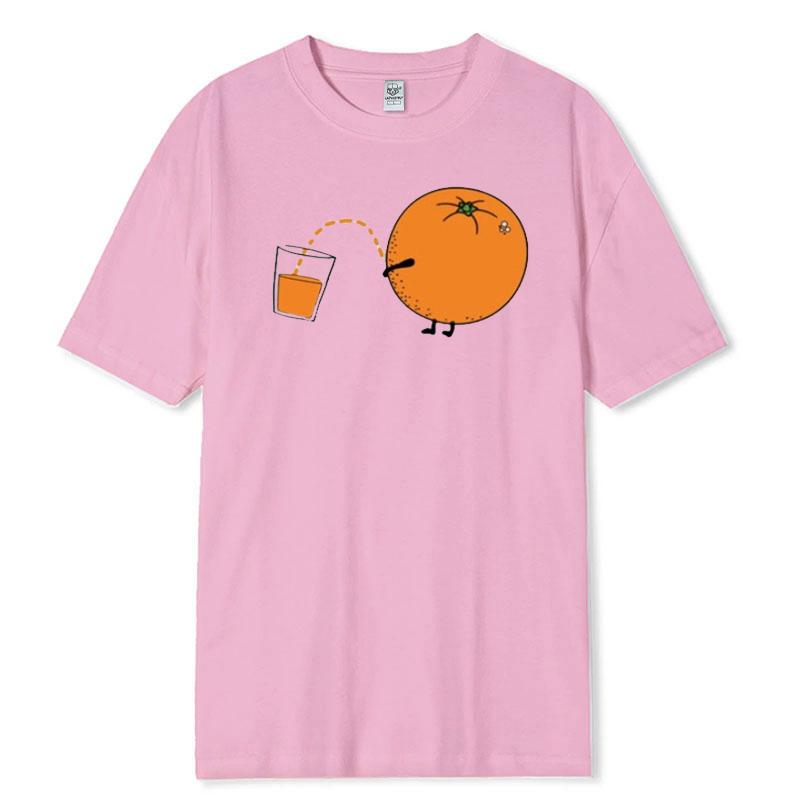 Orange Funny Tshirt Cool Casual Graphic Tee for Men Women Vintage Soft Cotton Tumblr Style Trendy Streetwear Funny Quote T Shirt