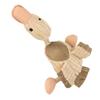 Plush Dog Duck Toy Teeth Grinding and Cleaning Bite Resistance Cotton Rope Squeaky Dog Toy for Dogs
