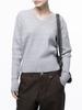 Chaenseseunoi Soft Cable V-Neck Knit - Melange /W243Tp02Ml