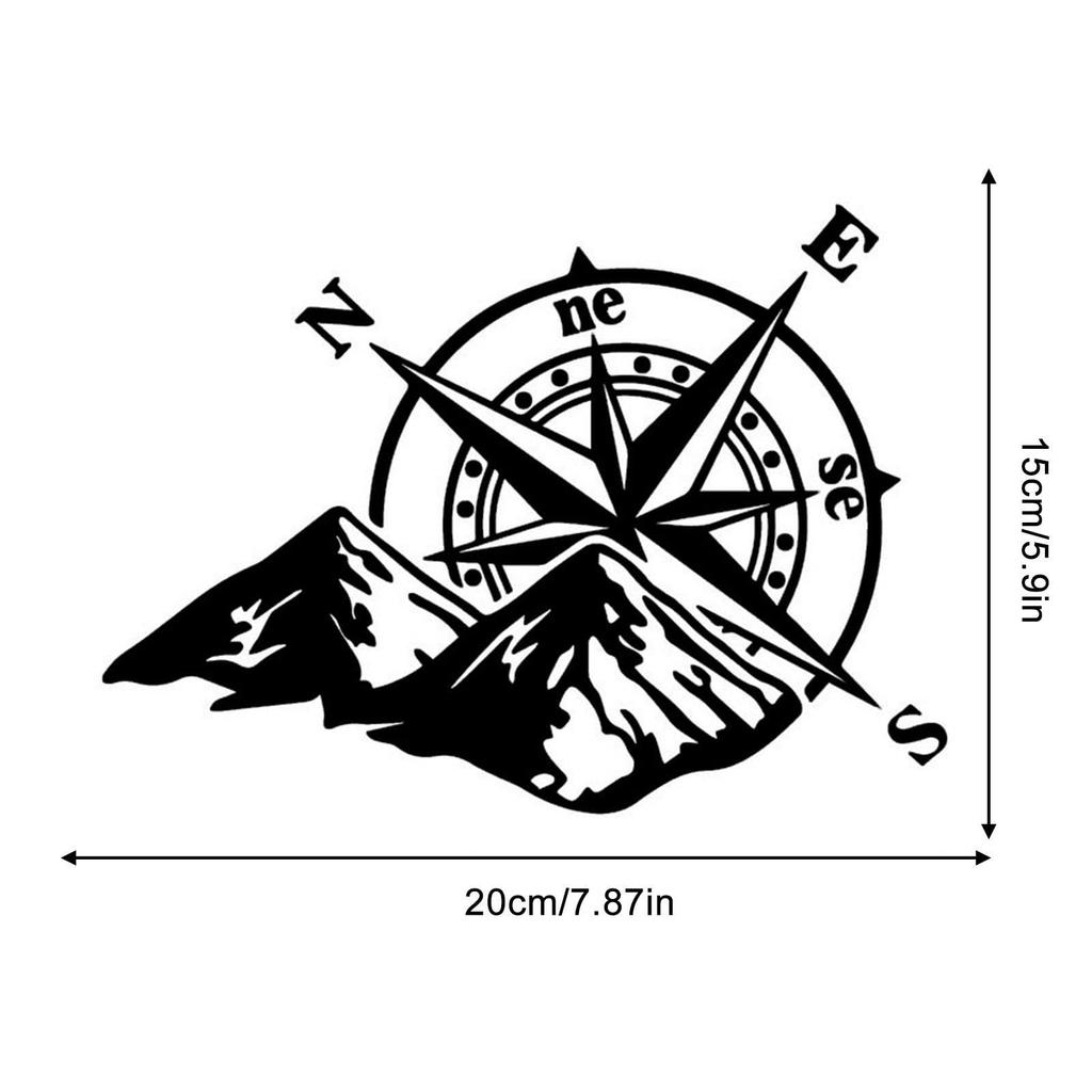 Reflective Car Sticker,Car Exterior Decoration Car Sticker Reflective Decal Car Accessories | Mountain Compass