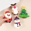 4pcs Christmas Anti-Stress Relief Toy Santa Claus Xmas Tree Squeeze Bounce Toy Kids New Year Gift Christmas Party Decor