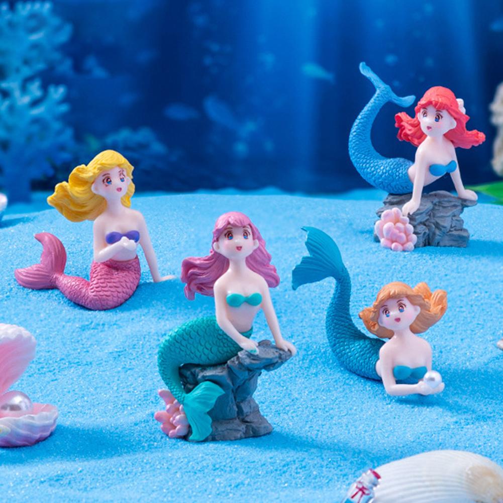 Floating Mermaid Ornament for Aquarium Magical Fish Tank Decor Vibrant Colors Unique Sculpture Aquarium Landscape Accessory