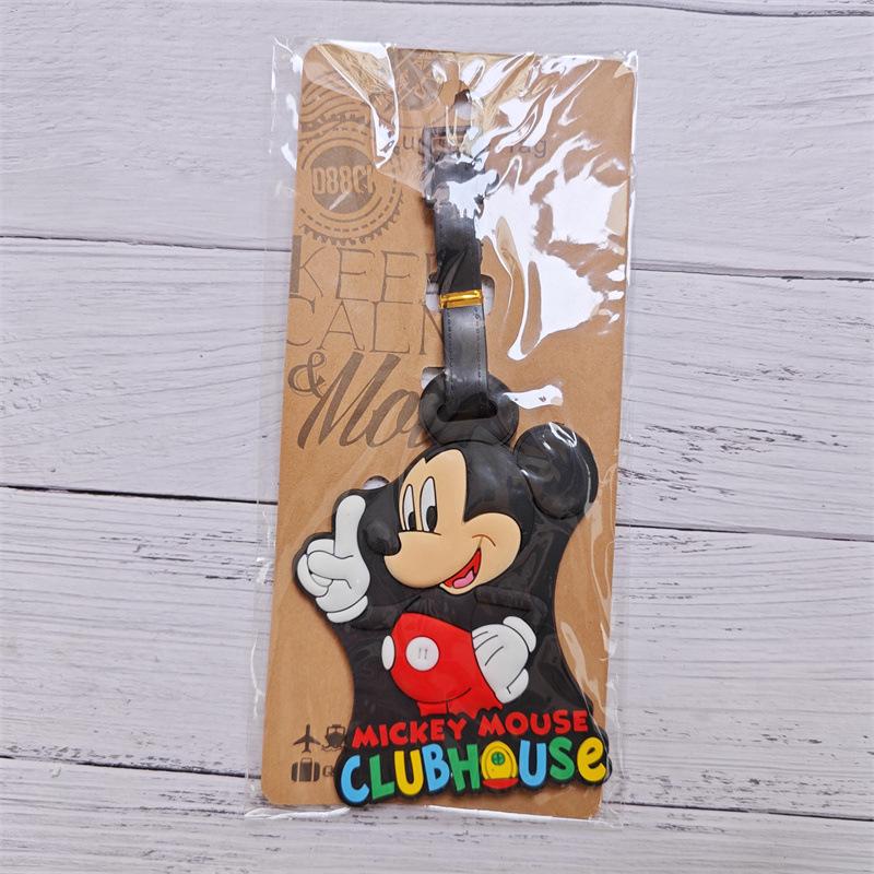 Cute Cartoon Bowknot Silicone Luggage Tag - White Palm Design