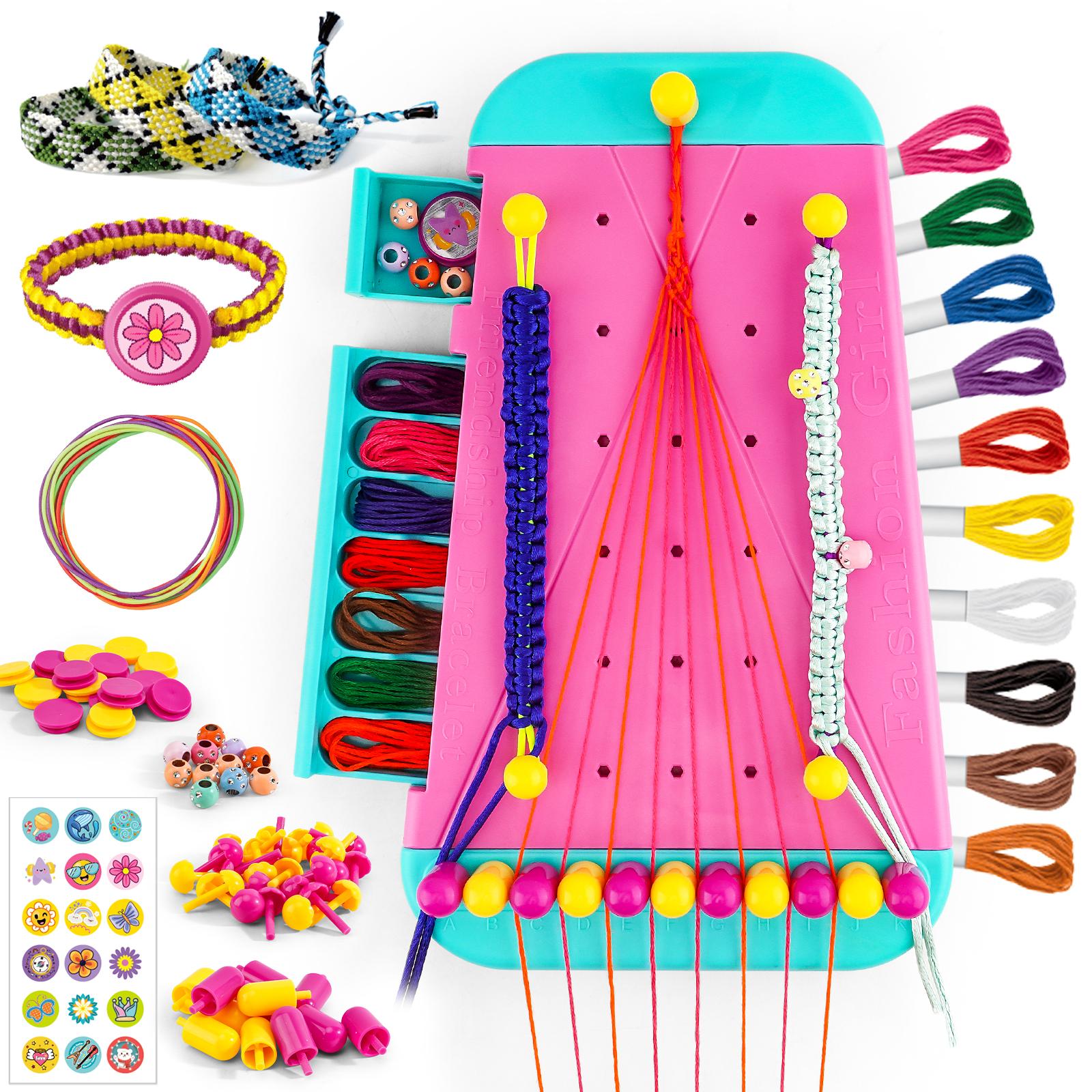 Rainbow Hand-Knitting Implement DIY Colorful Bracelet Kit