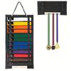 Portable karate belt display stand, with hanging medal sticks, lightweight hanging taekwondo belt display stand storage rack