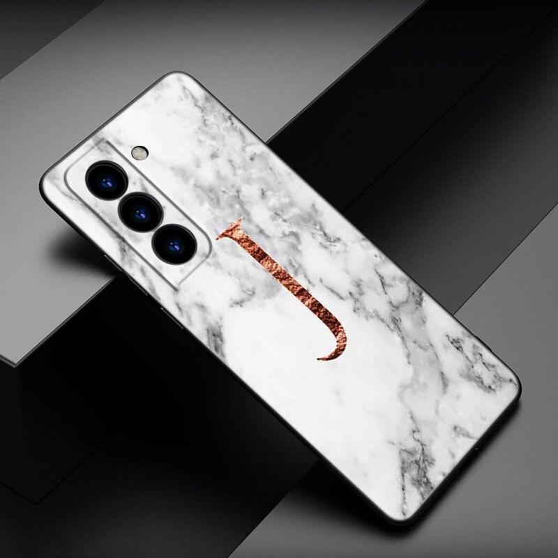 

Чохол для телефону з матовою мармуровою літерою AL для Samsung Galaxy S22 Pro S21 S20 FE Ultra S10 Lite S10 S10E S9 S8 Plus Black Cover Samsung S8 Plus