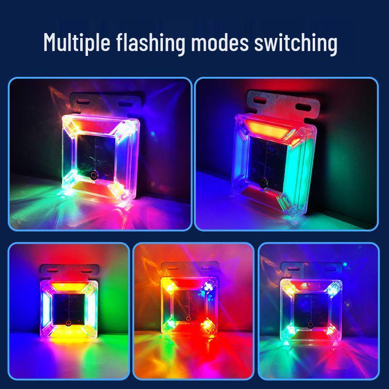 Solar-Powered Anti-Theft Rear Warning Lights for Trucks