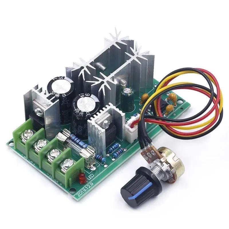 DC10-60V DC motor speed regulator 12V 24V 36V 48V High power drive module PWM Motor speed controller 20A current regulator
