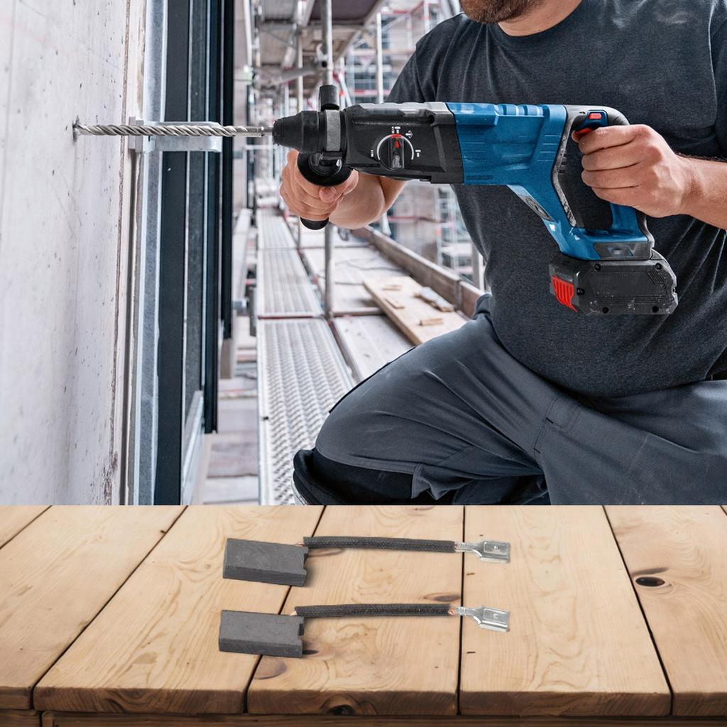 2 Carbon Brush 36VF-LI Copper D35 DRILLS FOR BOSCH