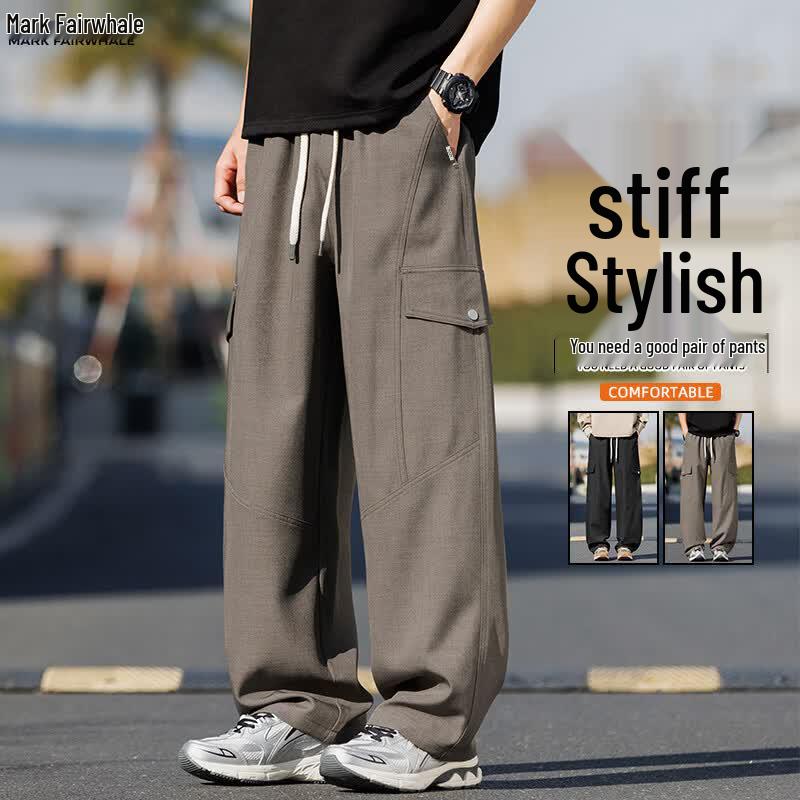 Mark Fairwhale Men s Summer Workwear Casual Pants 5XL кофейный