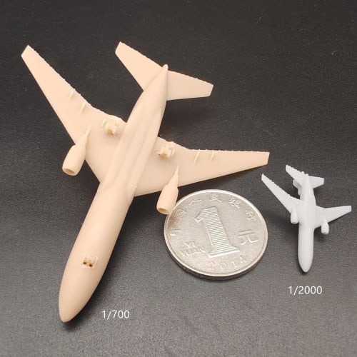 3D Resin Model of the US DC-10 Airliner, 1/2000, 1/700, 1/400, and 1/350 Scale Aircraft Model for Collection and Display (1/700 (81mm))