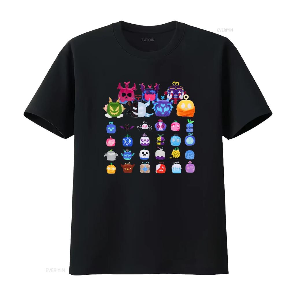 Game blox fruits T Shirt for Casual Cool Print Funny Design vintage Washed designer clothes ho