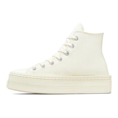 Chuck Taylor All Star Modern Lift Πλατφόρμα Καμβάς Άνετες και Ευέλικτες Ψηλές Εσπαντρίγιες Γυναικείες Εκρού
