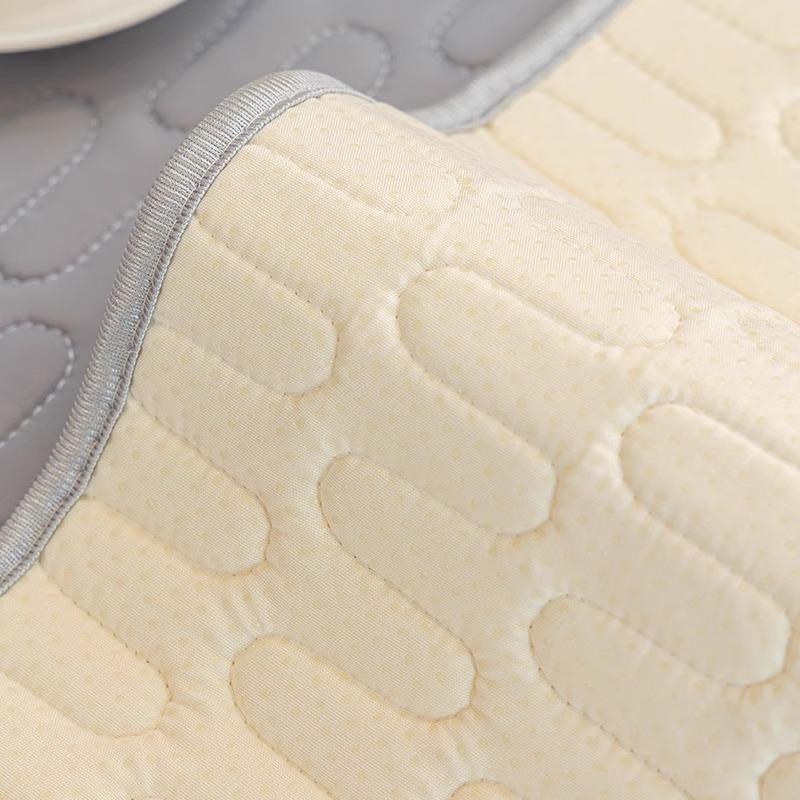 Latexmatte Sofakissen Sitzkissen Sommer Eisseide Rutschfester Sofabezug Stoff Einfarbig Sommer Sofasitzkissen