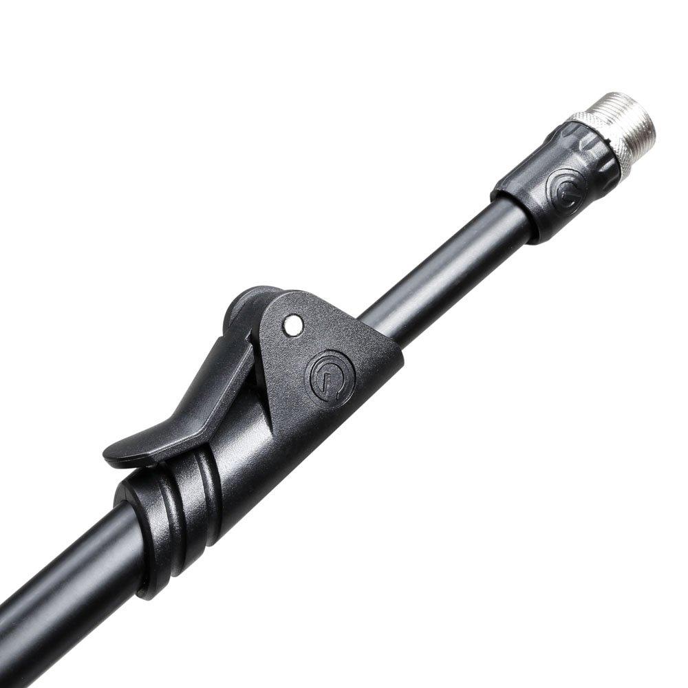 Gravity Microphone Stand, Short Boom, Two-Stage Boom, Round Base, Black, GMS2222B
