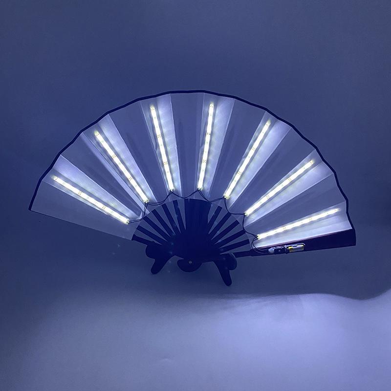 Irisierender LED Leucht-Disco-Party-Fächer - Leuchtende Faltbare Bühnenrequisite