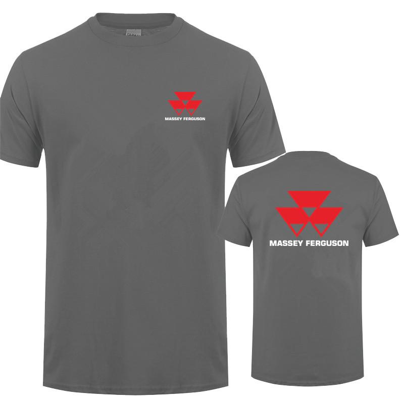Massey Ferguson T Shirt Tops New Fashion Short Sleeve Massey Ferguson Tractor Agriculture Logo Tshirts Tees Tshirts Lh074