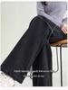 Women's 2025 High-Waisted Black Loose Straight-Leg Jeans: Slimming, Versatile, Wide-Leg Pants for Spring & Autumn