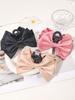 Fashion Satin Large Bow Hair Claw Clip for Women Korean Version Of Solid Color Butterfly Hair Barrettes Accessories Headwear