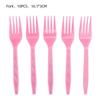 Pink Ballet Bow Children's Birthday Party Disposable Tableware Set