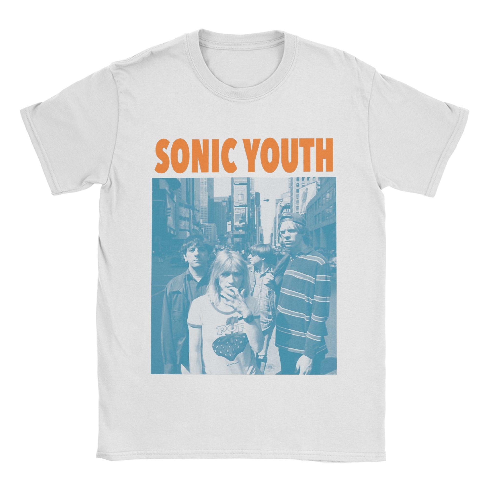 

2025 Рок-гурт Sonic Youth Чоловіча Футболка Смішна Футболка З Коротким Рукавом З Круглим Вирізом Бавовняний Одяг Для Вечірки 2XL
