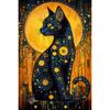 DIY Diamond Painting Art 5D round Diamond Mosaic cat Diamond Embroidery Cross-Stitch kit for Adult Home wall Decoration
