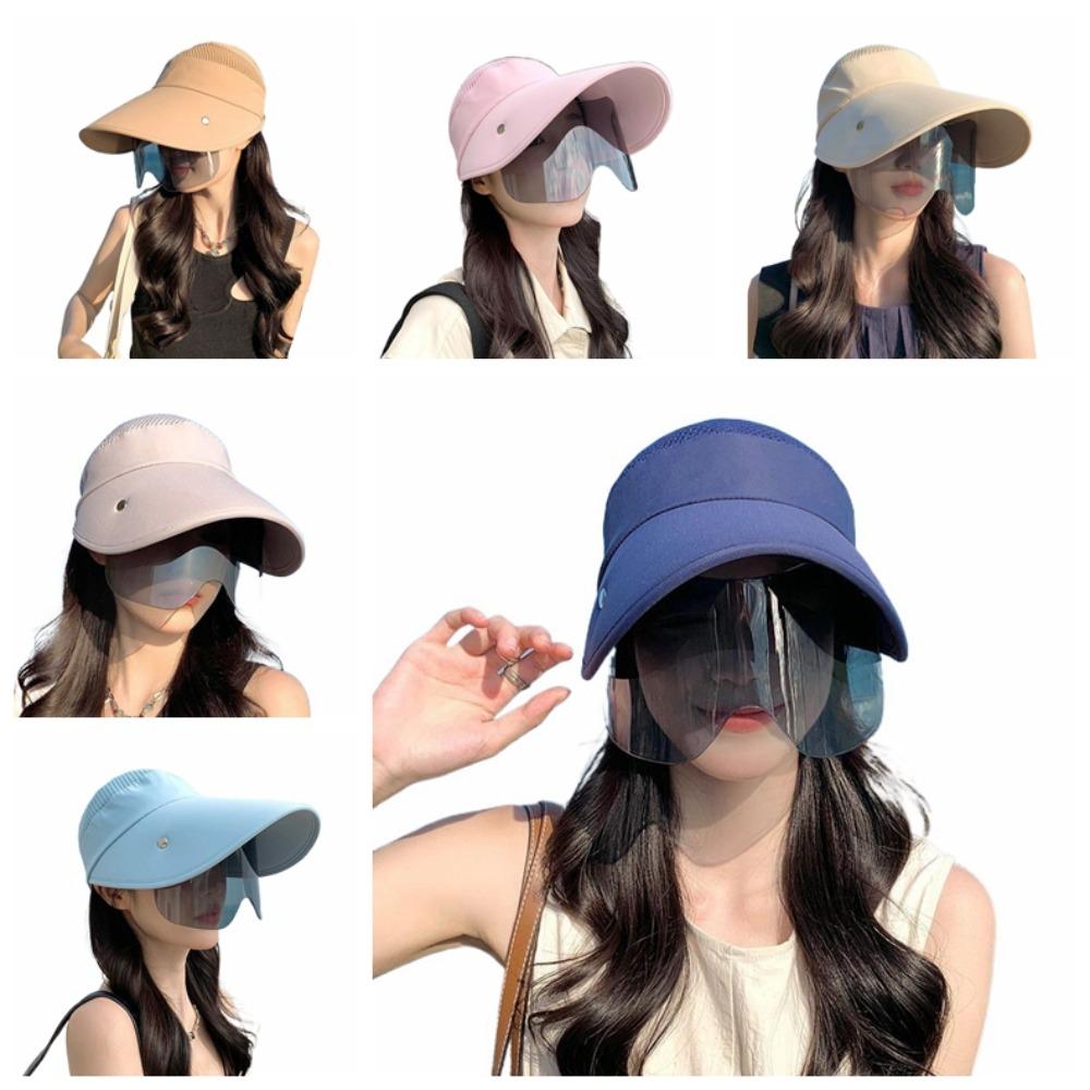 Sunscreen Lens Cover Face Cap Face Mask Tea Picking Hat Fashion Sunscreen Bucket Hat  Climbing