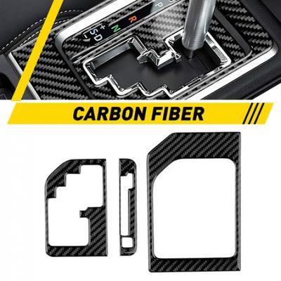 Carbon Fiber Gear Shifter Knob Panel Cover Sticker Trim For Toyota Tundra 14-21