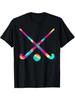 Field Hockey Stick And Ball With Trendy Tie Dye Print Tshirt Print On Deunisexd Graphic T Shirts Unisexs Clothing Camisas