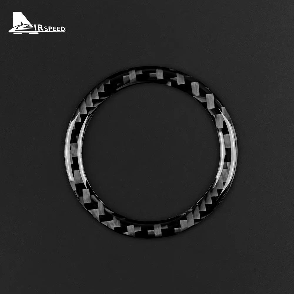 For Lexus IS250 IS300 IS350C 2006-2012 Carbon Fiber Engine Start Stop Button Sticker Cover Trim Car Interior Accessories