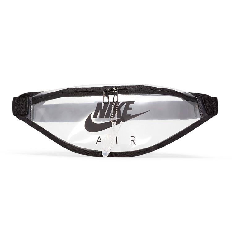 New Nike Heritage Polyurethane Sling Bag, Fanny Pack Regular Unisex Transparent CW9259-975