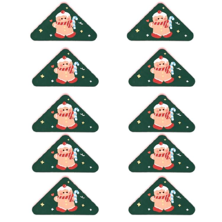 

10Pcs Christmas Corner Paper Clips for Stocking Fillers Triangular Book Page Corner Clips Triangular File Corner Clip 1