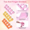 8pcs Sponge Toe Separators Toe Dividers Soft Finger Separators for Women Pedicure Toe Divider Spacer Easy Finger and Toenail Polish Grooming