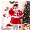 Christmas Christmas Kids Christmas Santa Cosplay Kids Hat Warm Santa Going To School Stage Events Clothes, Girls' Costume, Costume,