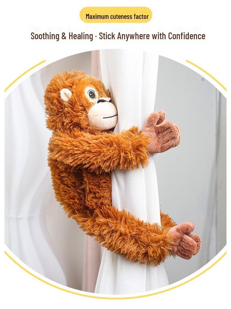 Gorilla Plush Toy: Long-Armed Monkey Doll & Cushion - Children's Gift